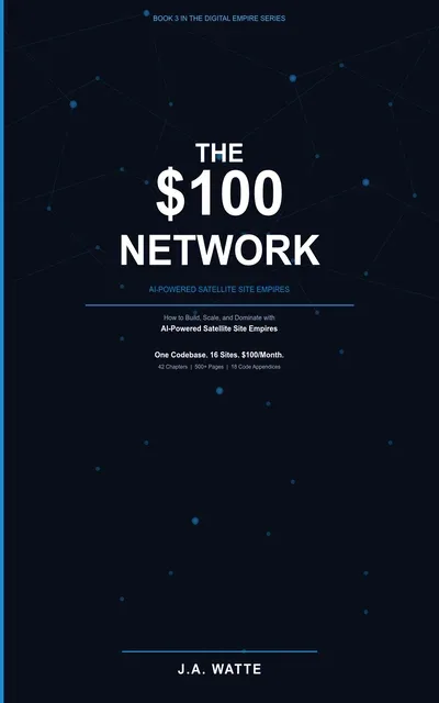 $100 Network book cover — green with network-node icon