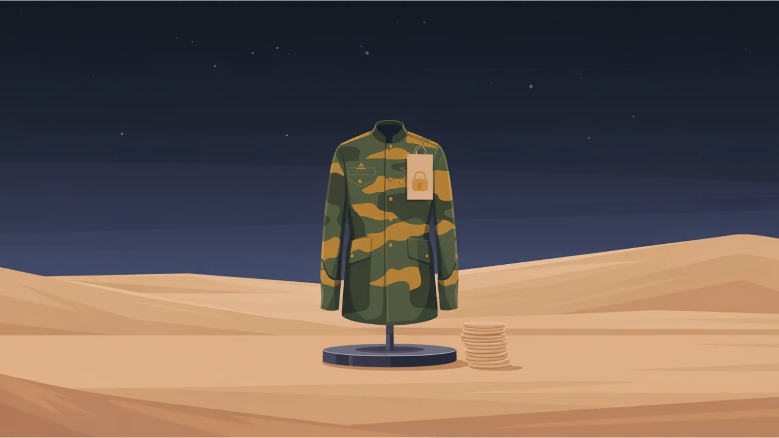 The forest camouflage bought for an army in a country that is 2.1 percent forested