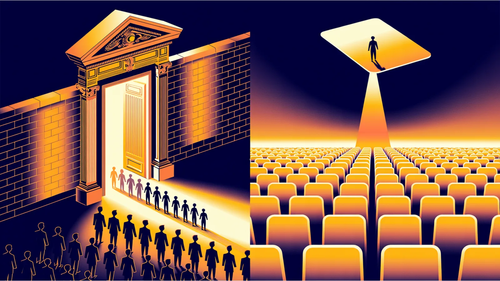 Legal Edges and Lotteries: The Paths Gated by Who You Are