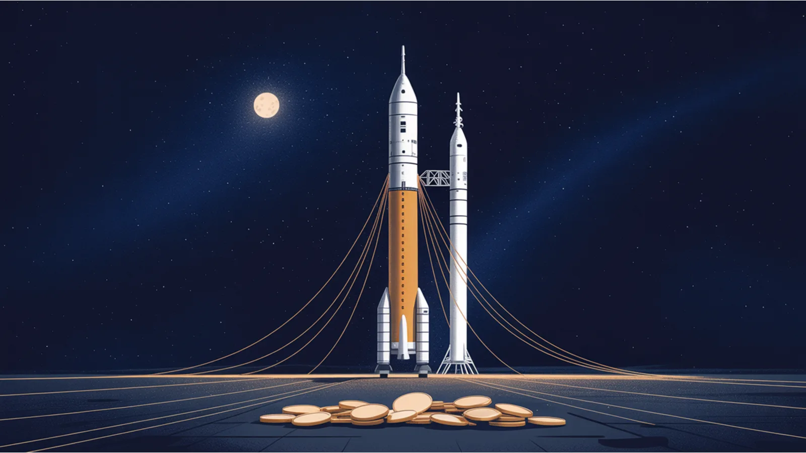 Constellation: the roughly 9 billion dollar plan to return to the Moon, cancelled in 2010